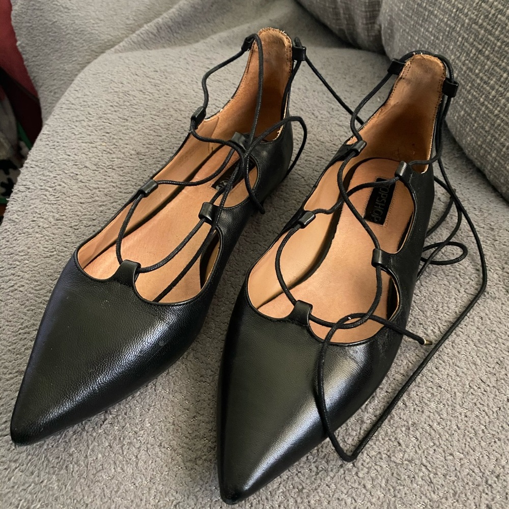 TopShop Kingdom Black flats 37